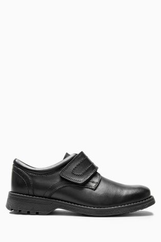 Black Single Strap Shoes (Older Boys)